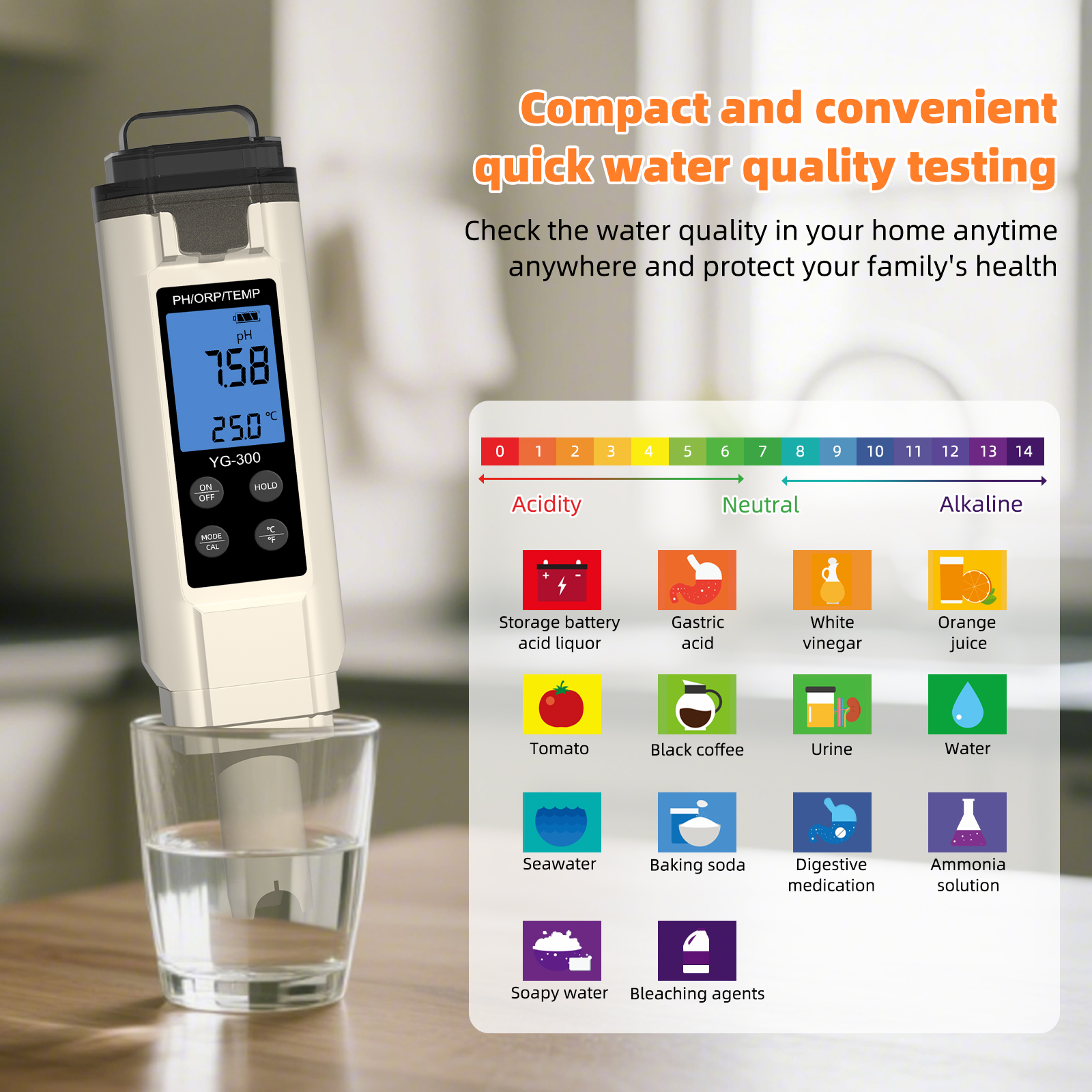 Yieryi Digital 3 in 1 PH/ORP/T - Marine Aquarium Water Analyzer บทวิจารณ์และราคา
