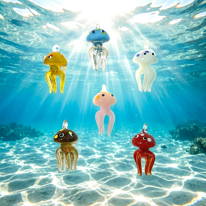 Colorful Mini Jellyfish Glass  - Marine Life Aquariums บทวิจารณ์และราคา