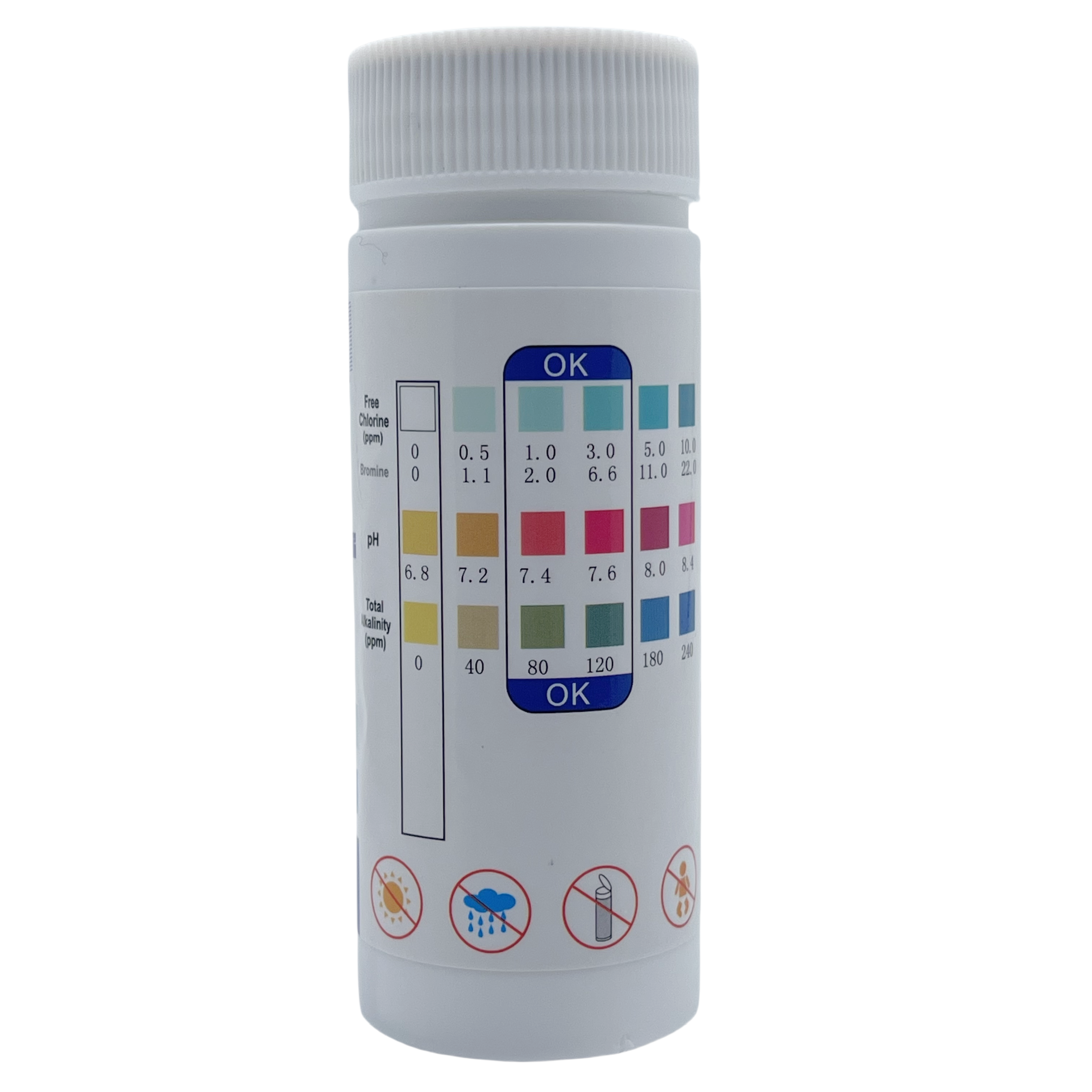 Chlorine PH Test Strips SPA Sw - Marine Aquarium Water Analyzer บทวิจารณ์และราคา