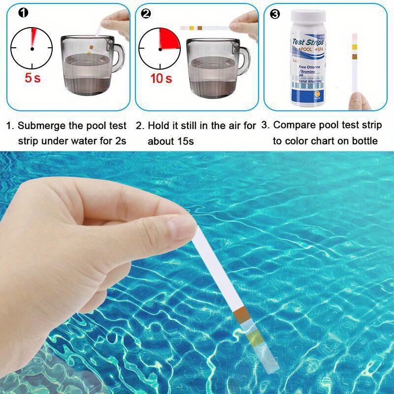 Chlorine PH Test Strips SPA Sw - Marine Aquarium Water Analyzer บทวิจารณ์และราคา