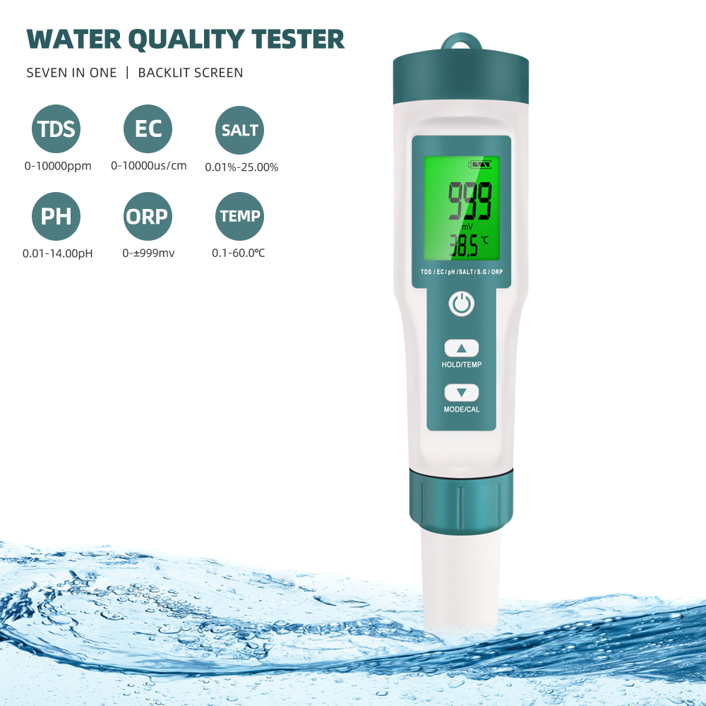 7 in 1 PH TDS EC ORP Salinity  - Marine Aquarium Water Analyzer บทวิจารณ์และราคา