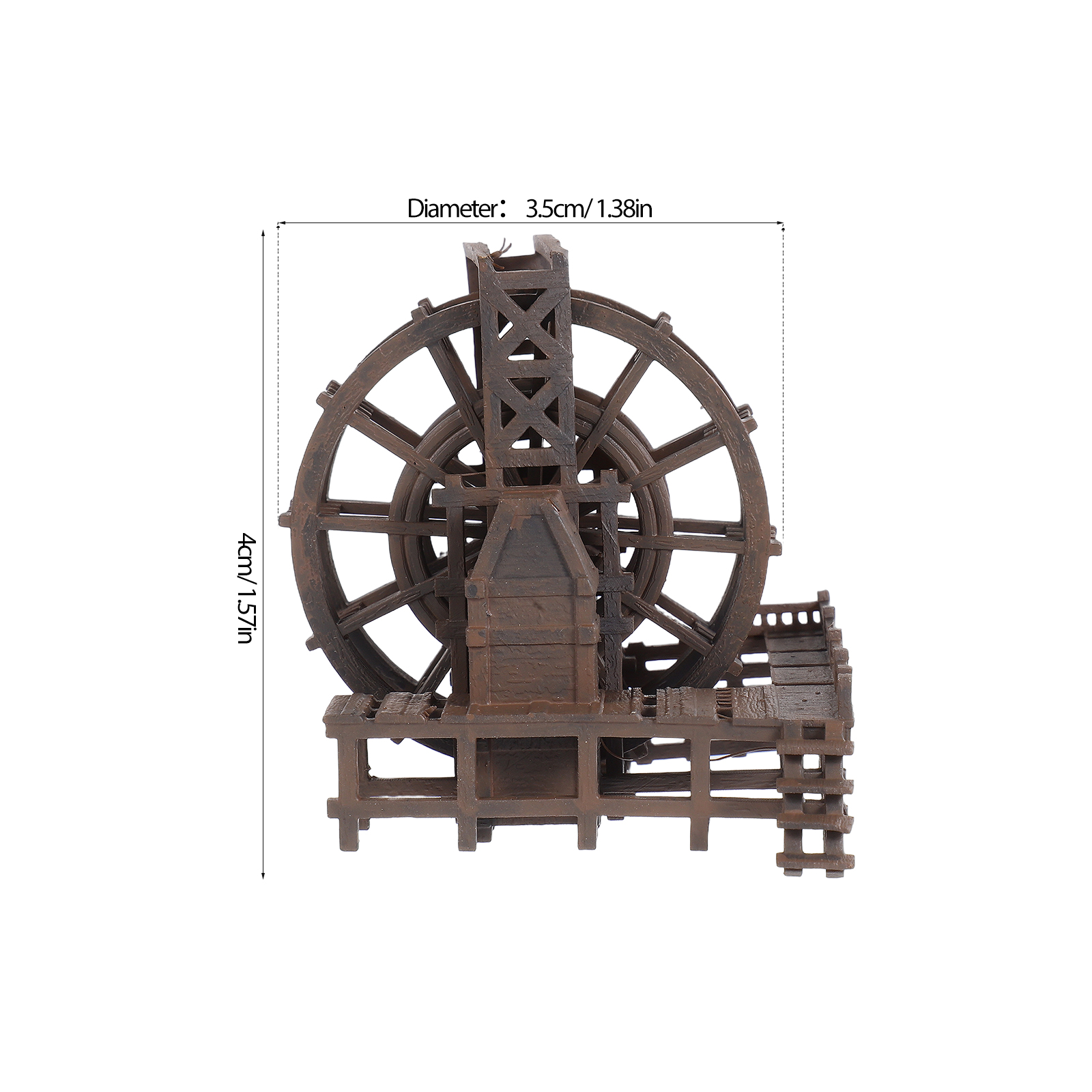 Miniature Water Wheel Ornament - Marine Aquarium Water บทวิจารณ์และราคา