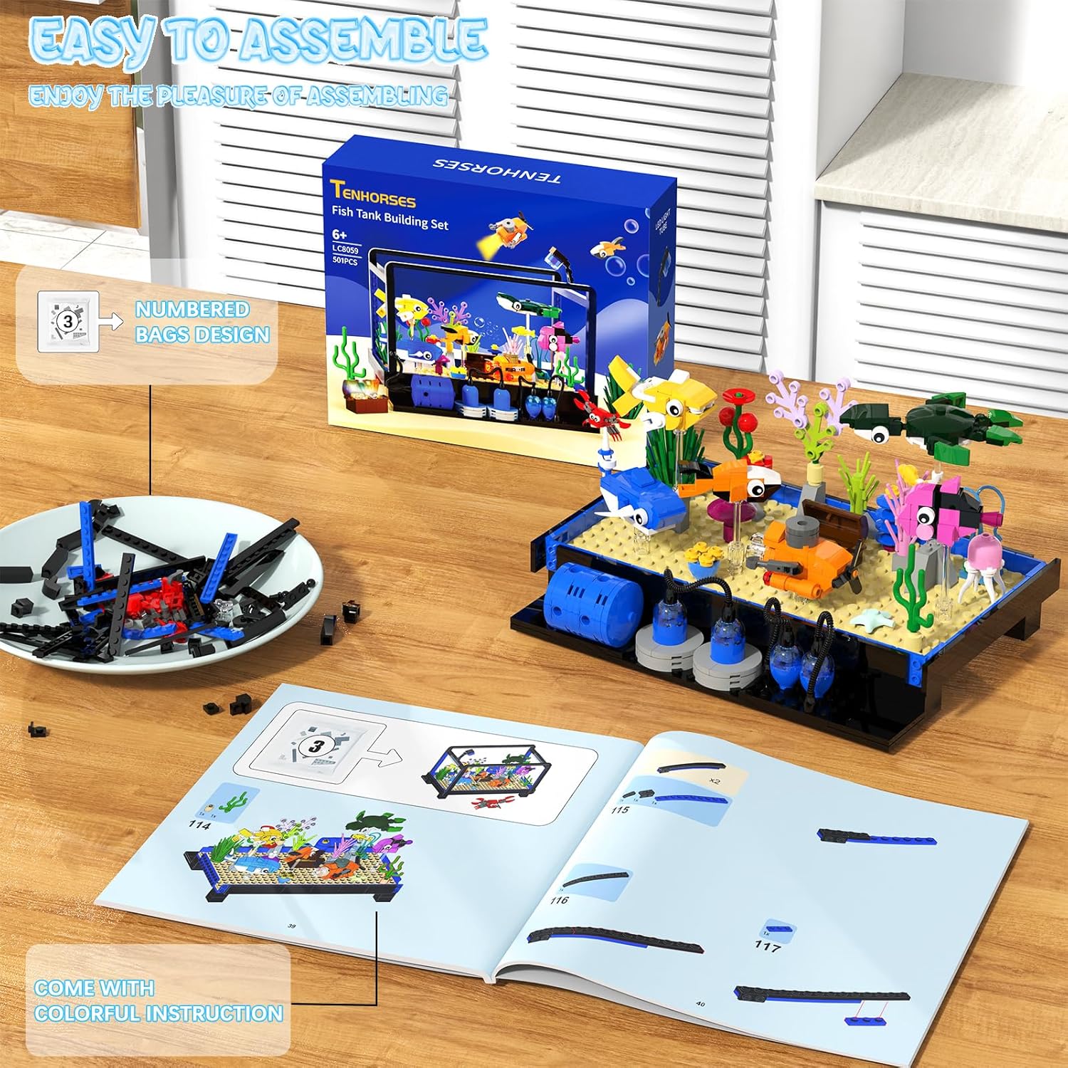 Fish Tank Building Block Set,  - Marine Life Aquariums บทวิจารณ์และราคา