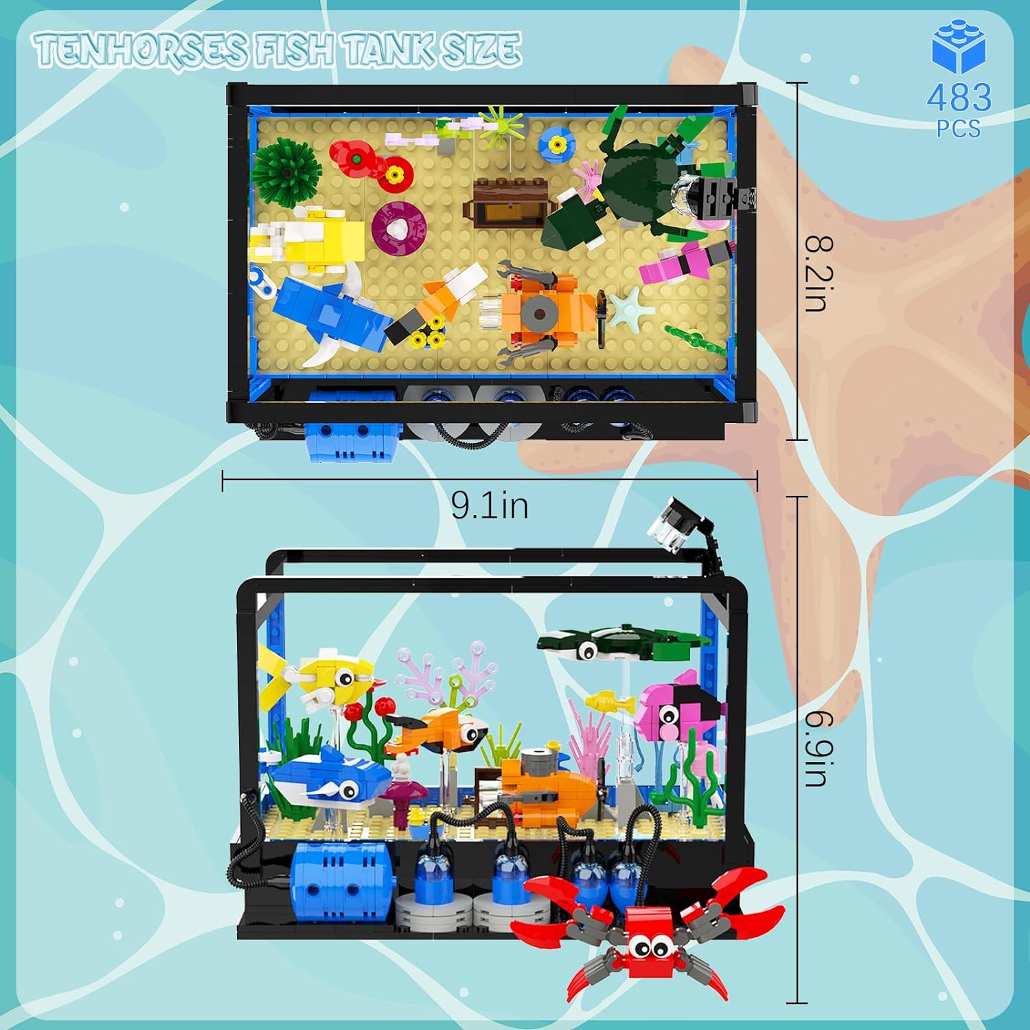 Fish Tank Building Block Set,  - Marine Life Aquariums บทวิจารณ์และราคา