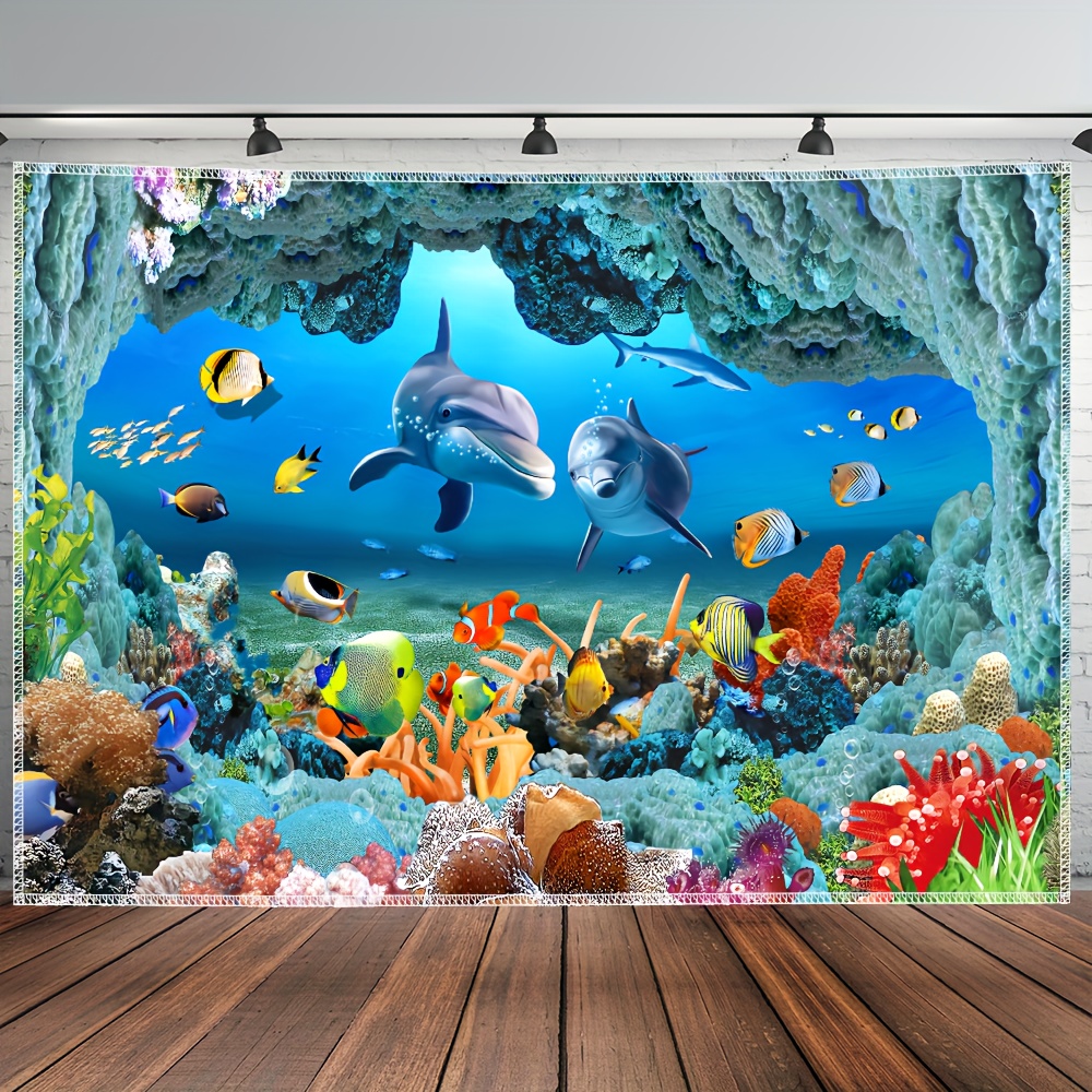 Underwater Coral Reef Dolphin  - Marine Life Aquariums บทวิจารณ์และราคา