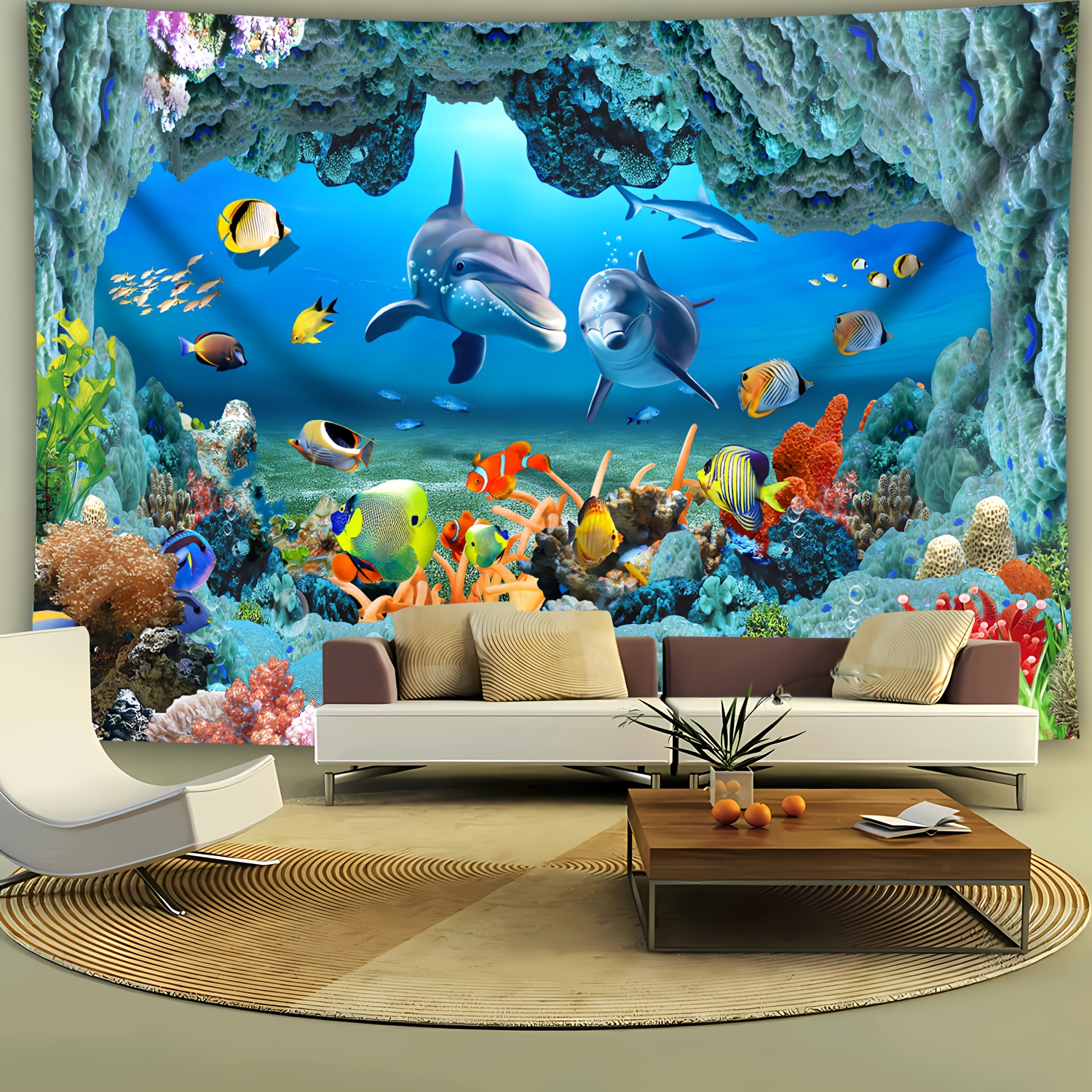 Underwater Coral Reef Dolphin  - Marine Life Aquariums บทวิจารณ์และราคา