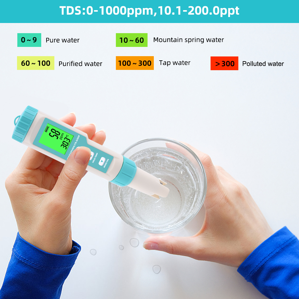 New 7 in 1 PH/TDS/EC/ORP/Salin - Marine Aquarium Water Analyzer บทวิจารณ์และราคา
