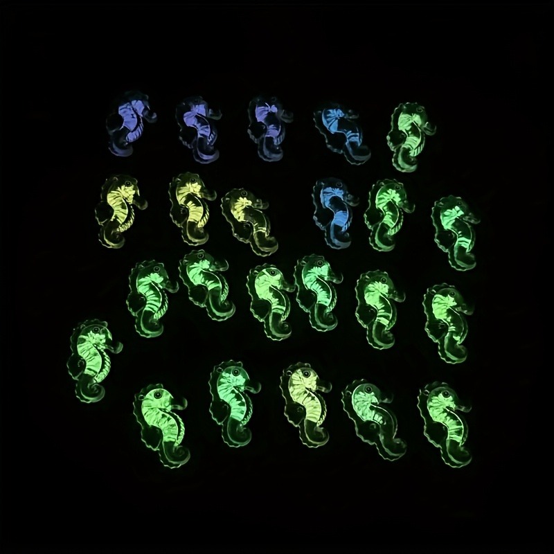 20Pcs Fluorescent seahorse mar - Marine Life Aquariums บทวิจารณ์และราคา