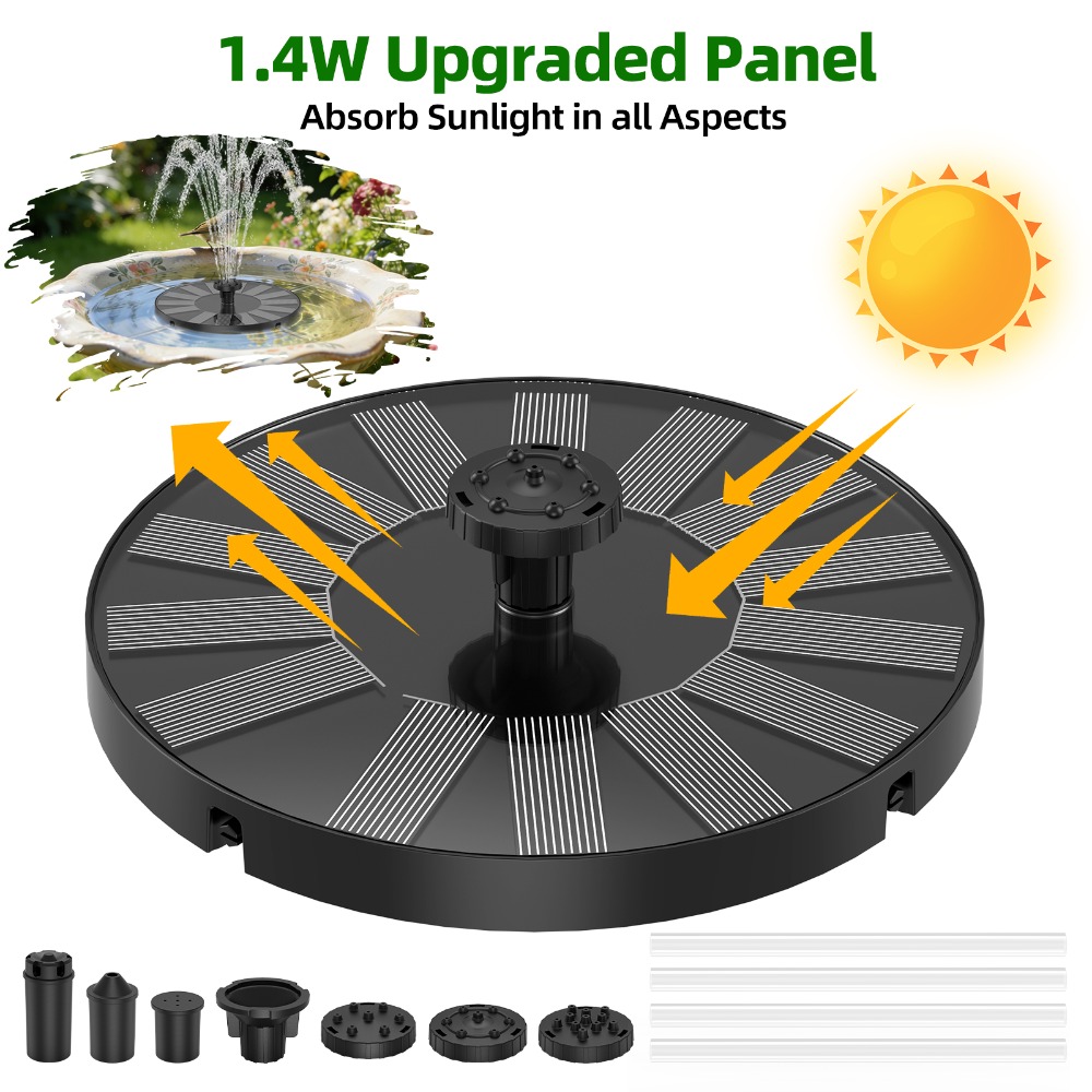 New 1.4W Solar Fountain Stable - Marine Aquarium Equipment บทวิจารณ์และราคา