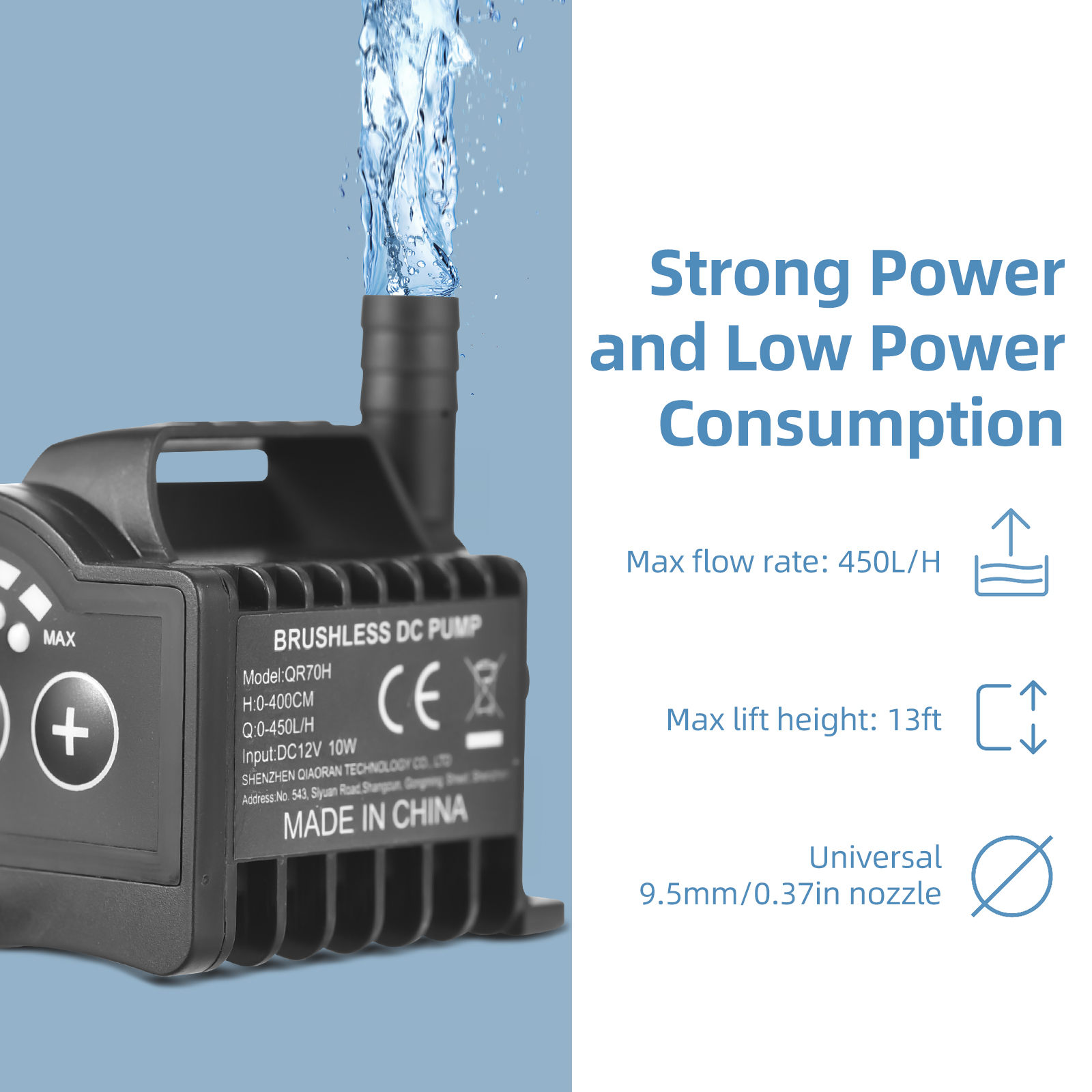 Submersible 12V Water Pump 8 L - Marine Aquarium Equipment บทวิจารณ์และราคา