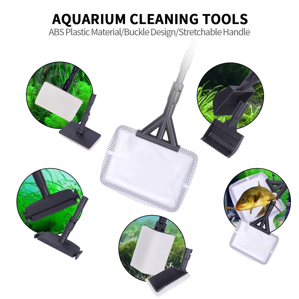 6 in 1 Aquarium Cleaning Tools - Marine Aquarium Glass Scraper บทวิจารณ์และราคา