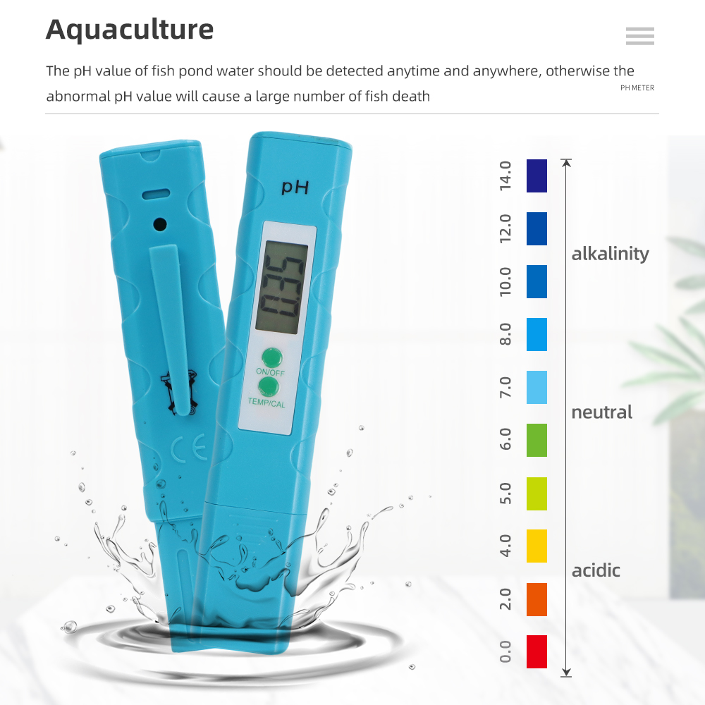 PH Meter Aquarium Pocket Pen 0 - Marine Aquarium Water Analyzer บทวิจารณ์และราคา