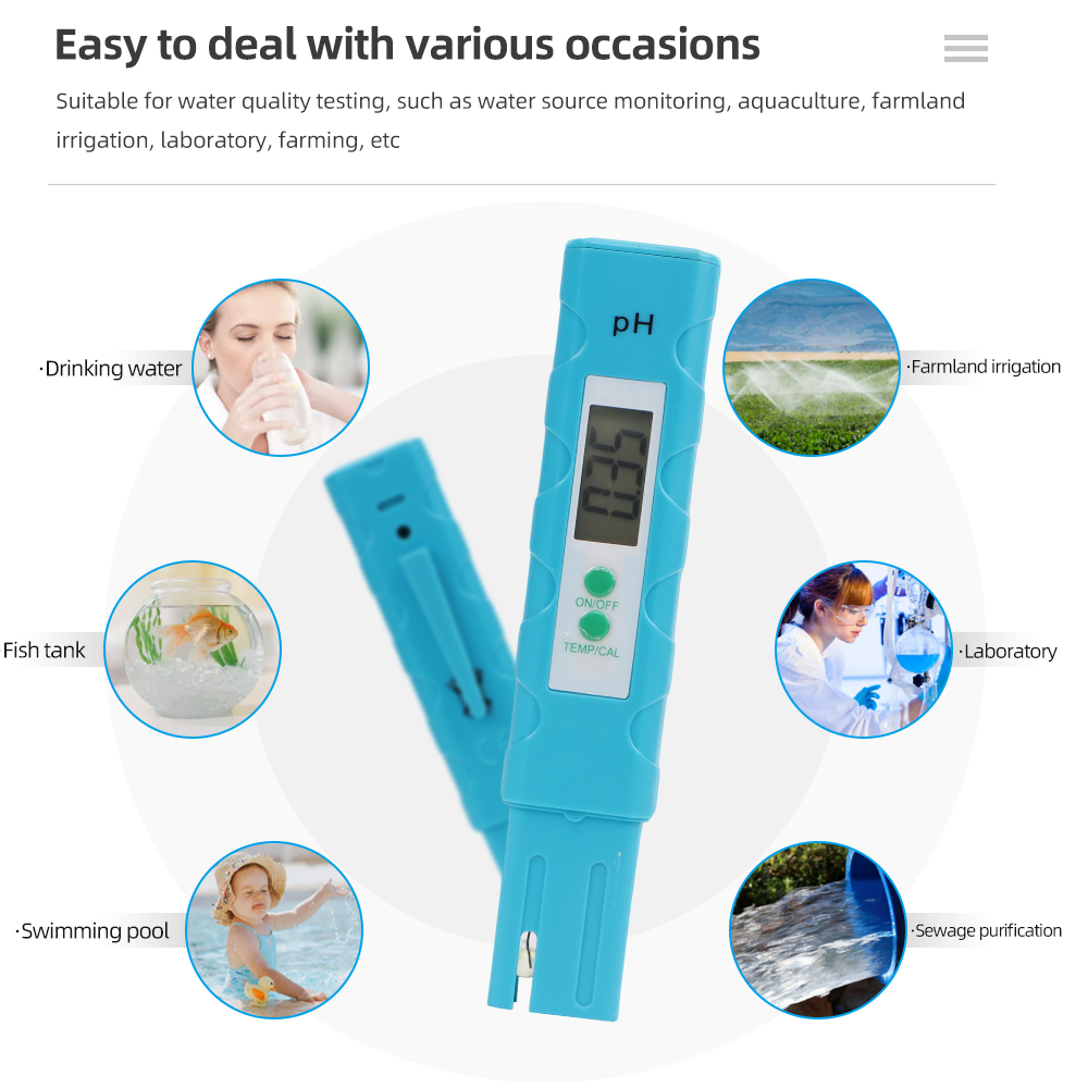PH Meter Aquarium Pocket Pen 0 - Marine Aquarium Water Analyzer บทวิจารณ์และราคา