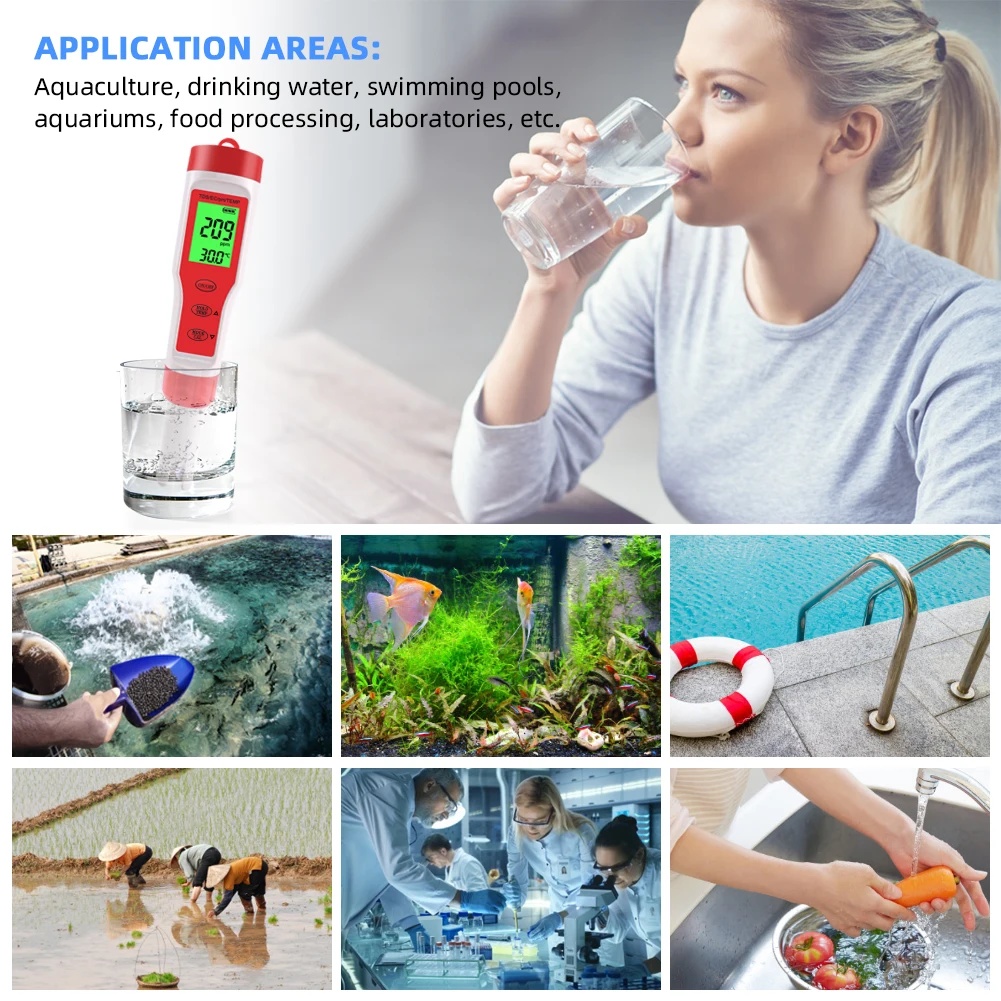4 IN 1 TDS PH Meter PH/TDS/EC/ - Marine Aquarium Water Analyzer บทวิจารณ์และราคา