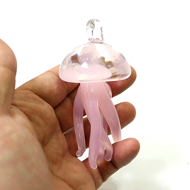 Pink Jellyfish Glass Pendant C - Marine Life Aquariums บทวิจารณ์และราคา