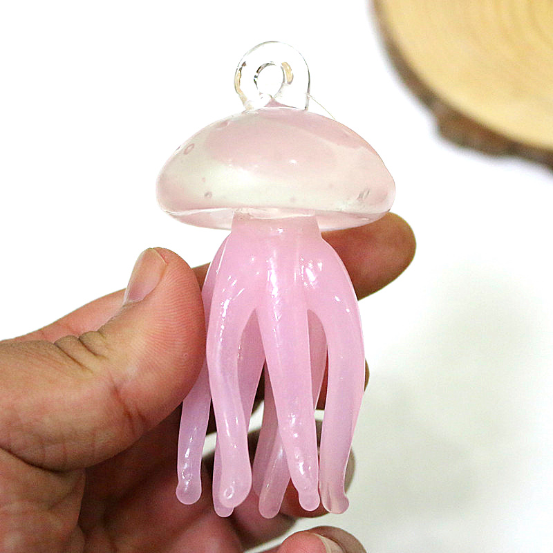 Pink Jellyfish Glass Pendant C - Marine Life Aquariums บทวิจารณ์และราคา