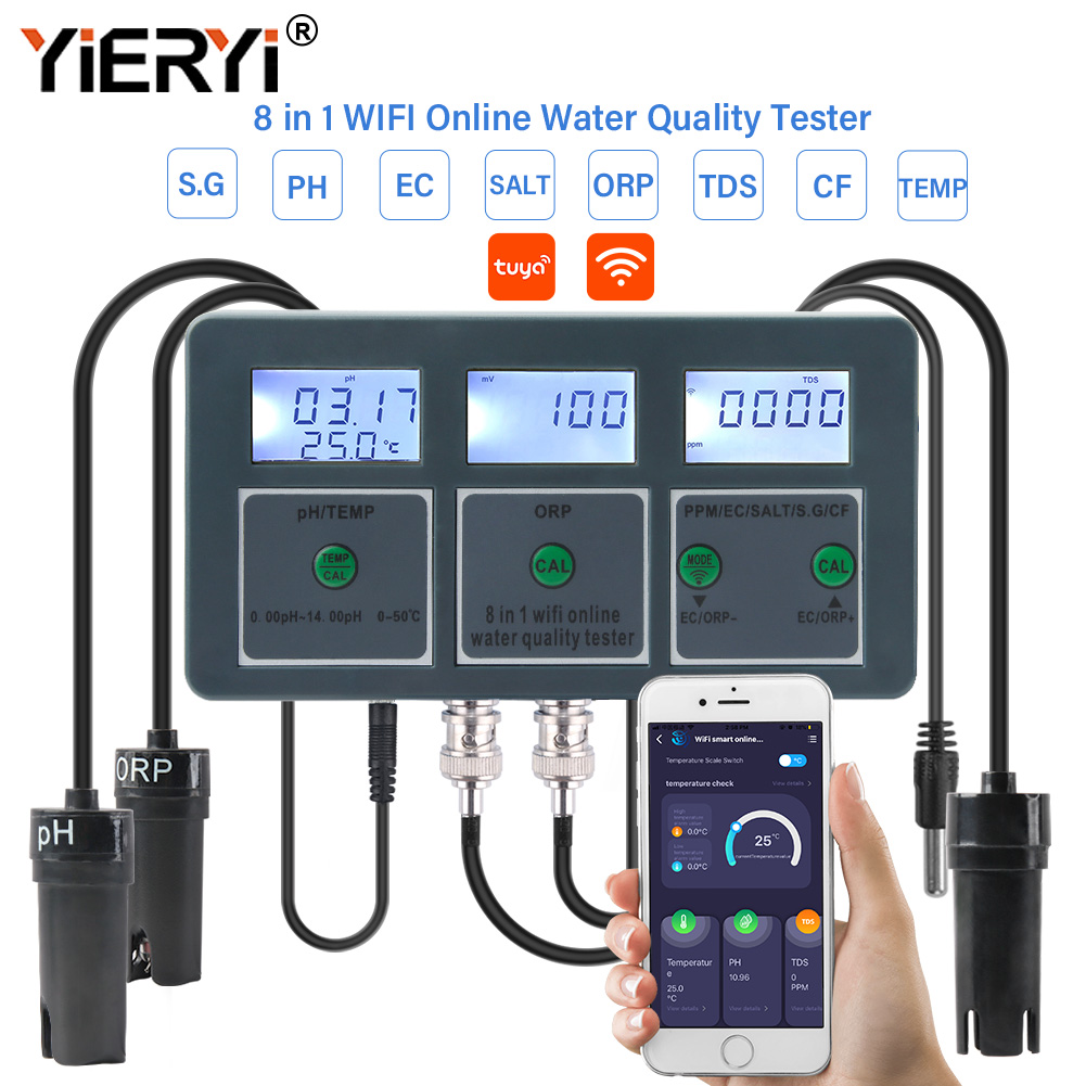 Yieryi WiFi Tuya Smart PH ORP  - Marine Aquarium Water Analyzer บทวิจารณ์และราคา