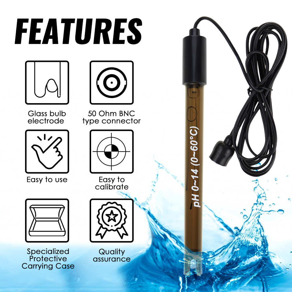 Ph Meter Ph Sonde Pool BNC Typ - Marine Aquarium Water Analyzer บทวิจารณ์และราคา