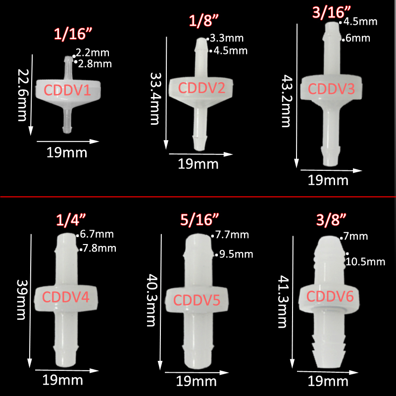 5pcs PVDF one way valve for oz - Marine Aquarium Ozone บทวิจารณ์และราคา